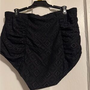 Torrid size 2 crochet swim bottom black never worn
